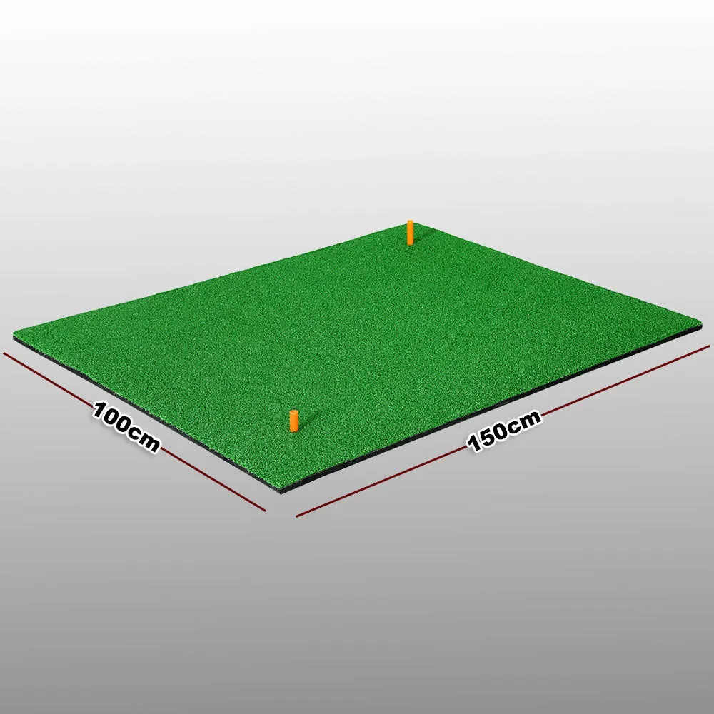 100 x 150cm Portable Golf Mat Practice Training Hitting Putting Chipping Turf Driving Range Aid Tee Pad