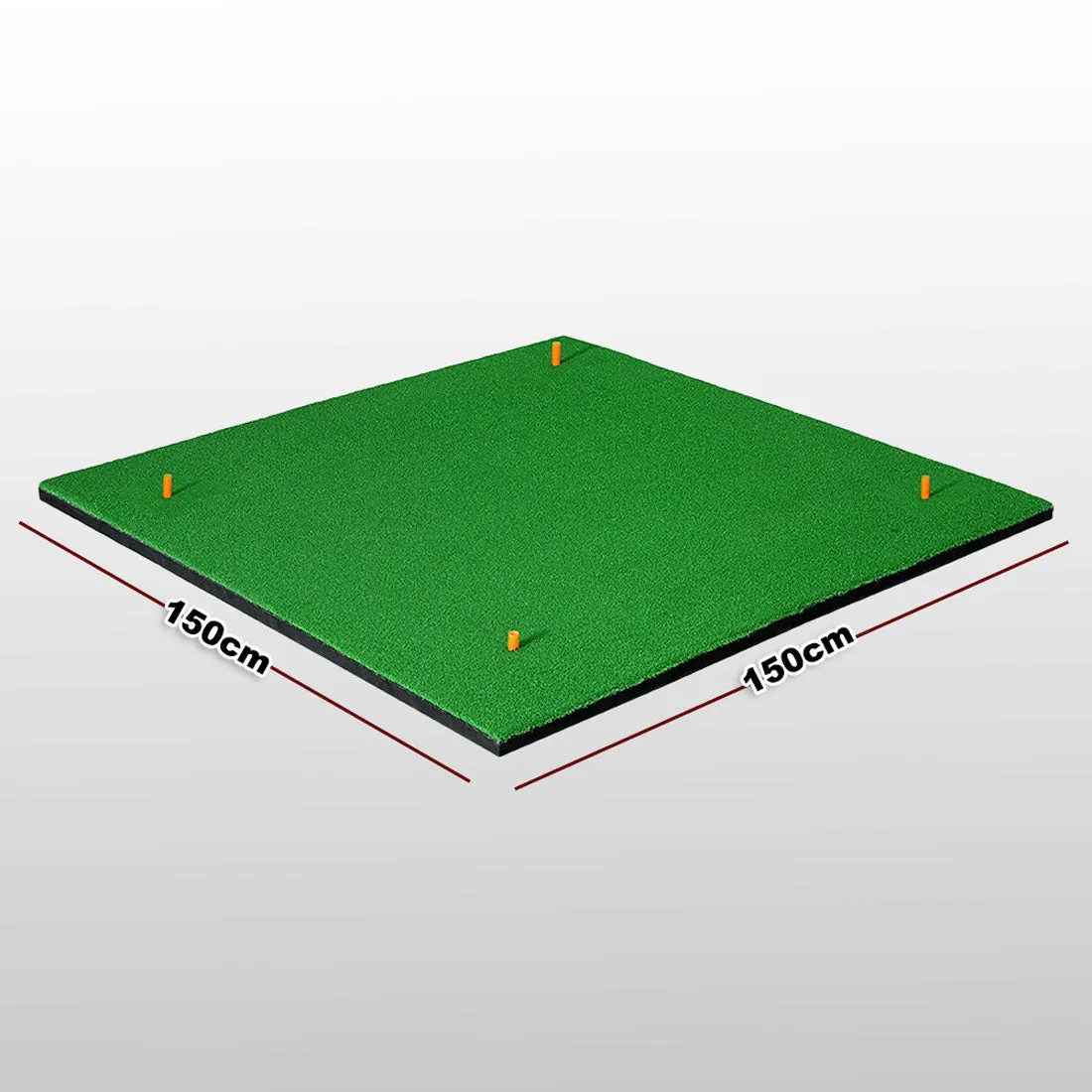 150 x 150cm Portable Golf Mat Practice Training Hitting Putting Chipping Turf Driving Range Aid Tee Pad