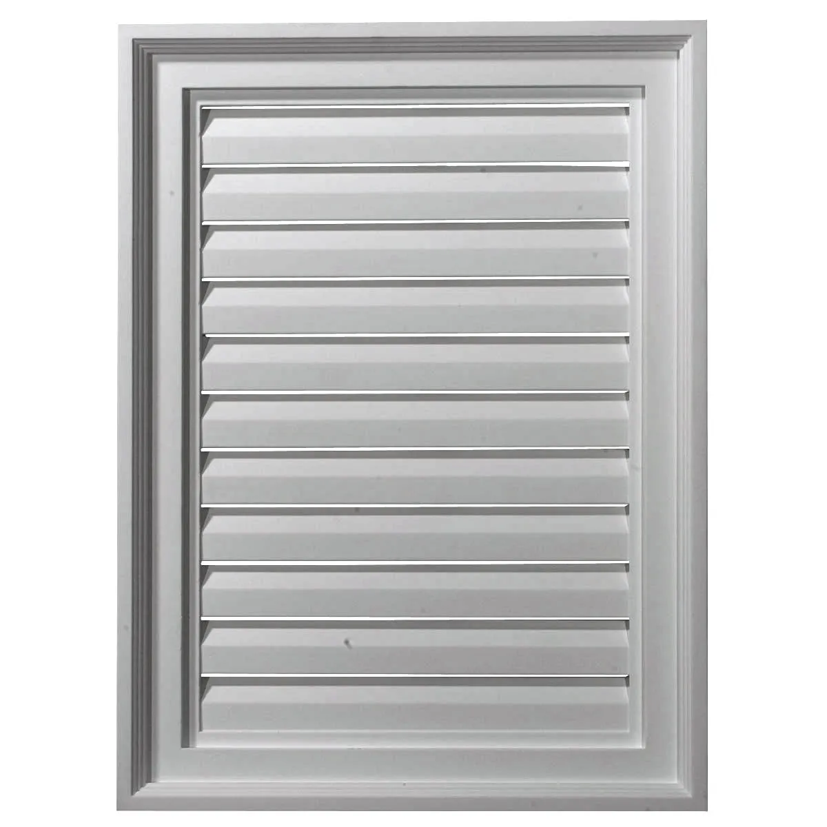 18'W x 14'H Rectangle Urethane Gable Vent Louver, Functional