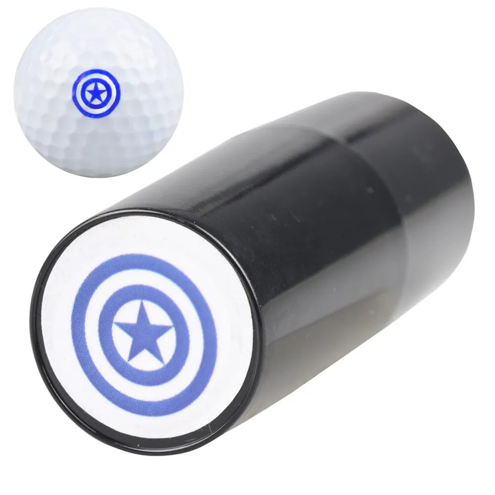 1XGolf Ball Stamper Stamp Marker Impression Seal Quick-dry Plastic Multicolors Golf Ball stamp tool