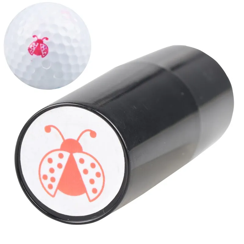 1XGolf Ball Stamper Stamp Marker Impression Seal Quick-dry Plastic Multicolors Golf Ball stamp tool