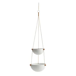 2 Bowls Pif Paf Puf Hanging Storage in White