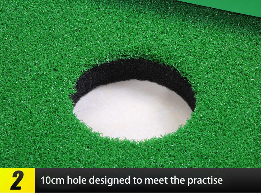 3M Golf Putting Mat Practice Training Indoor Outdoor Portable Slope Balls