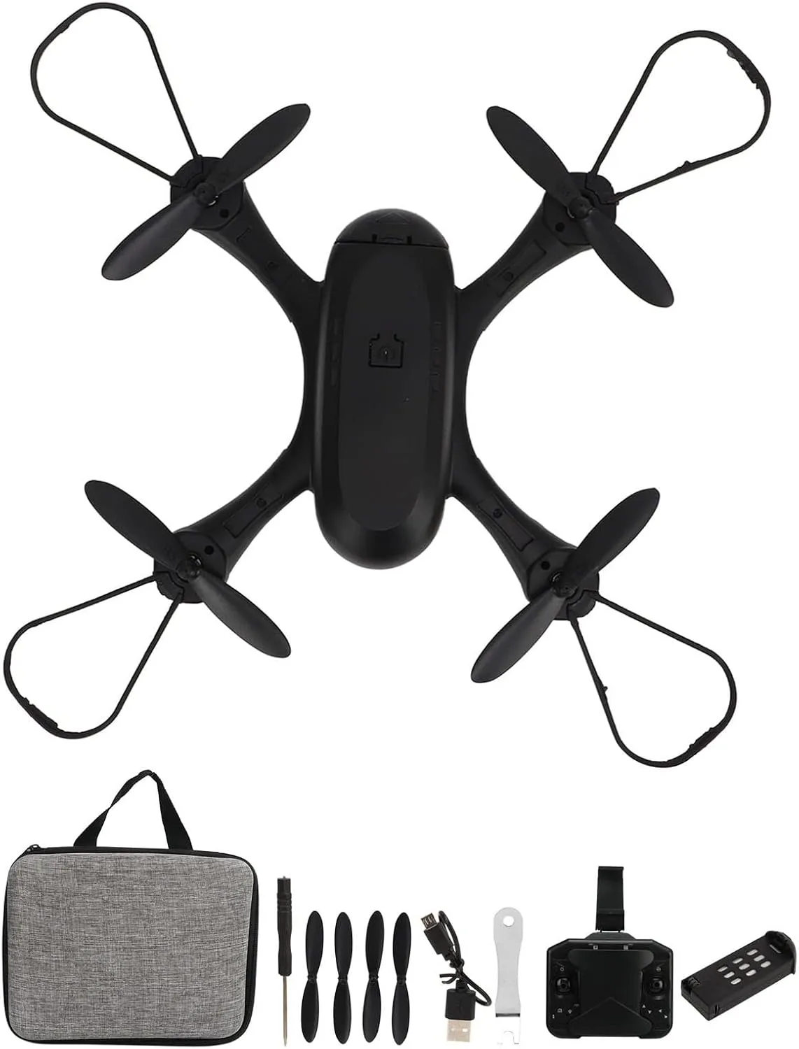 4K HD Dual Camera Drone, RC Quadcopter Optical Positionin Trajectory Portable 4 Channels for Kids Above14 for Outdoor