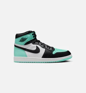 Air Jordan 1 Retro High OG Mens Lifestyle Shoe - White/Black/Green Glow