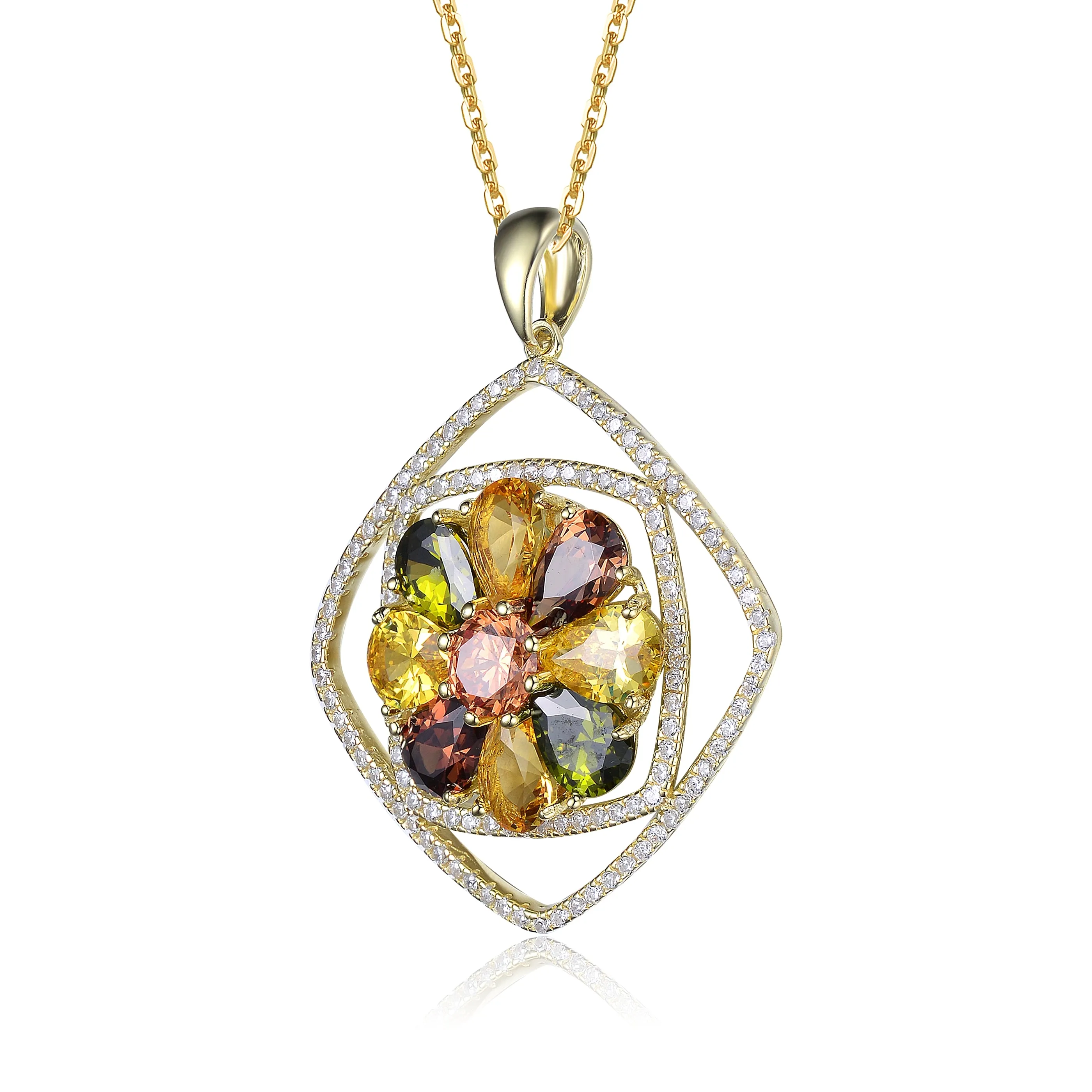 Anne Midi Flower Pendant Necklace