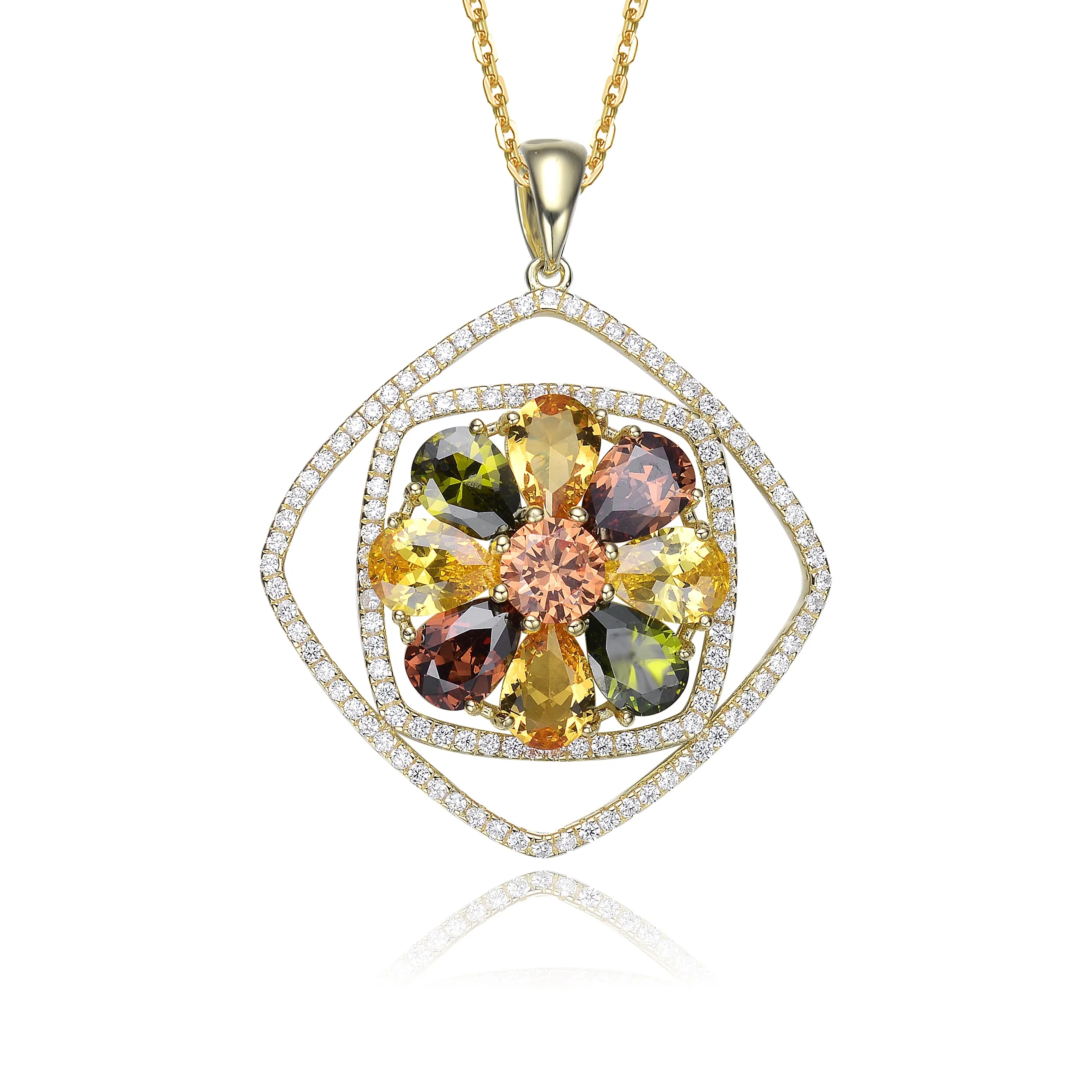 Anne Midi Flower Pendant Necklace