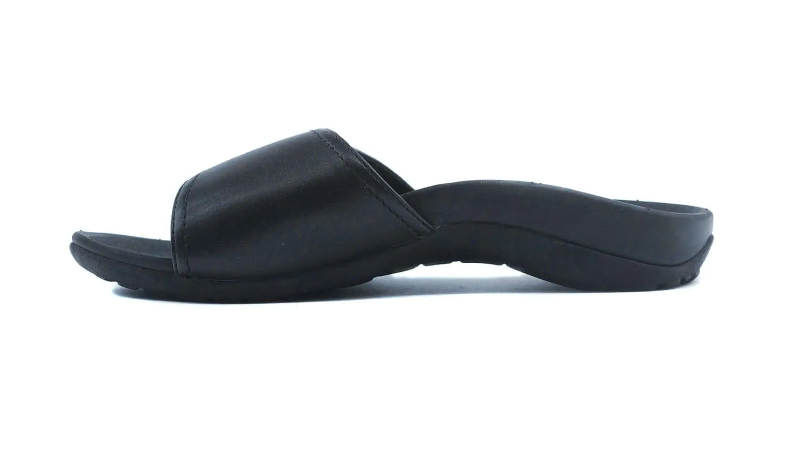 Axign Orthotic Slides Slip On Thongs Slippers Flip Flops - Black