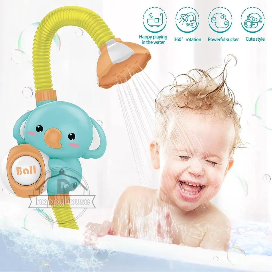 Baby Bath Toys for Kids Electric Elephant Sucker BaBy Bath Toys Spray Water Toys for Kids Bathtub Toys Sprinkler Baby Shower