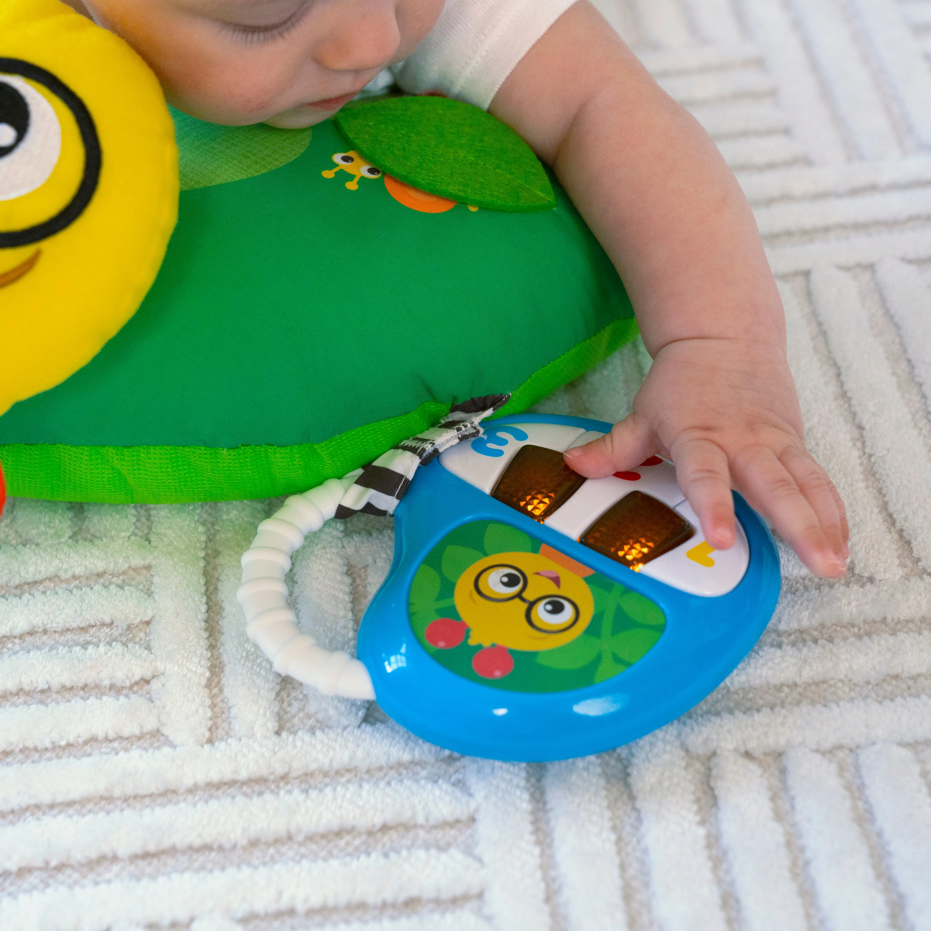 Baby Einstein Cal-a-Pillow Tummy Time Activity Pillow, Multisensory, Ages 0  Months