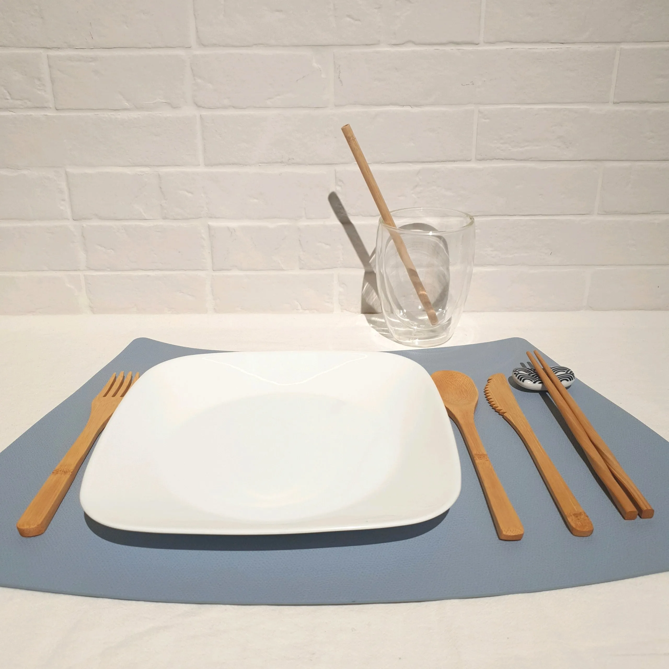 Bamboo Cutlery Set with Organiser Cover