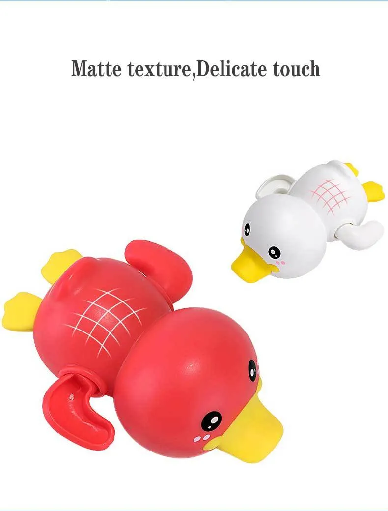 Bathroom Bath Shower Baby Clockwork Swimming Children Play Water Cute Little Yellow Duck Bathing Bathtub Toys For Kid