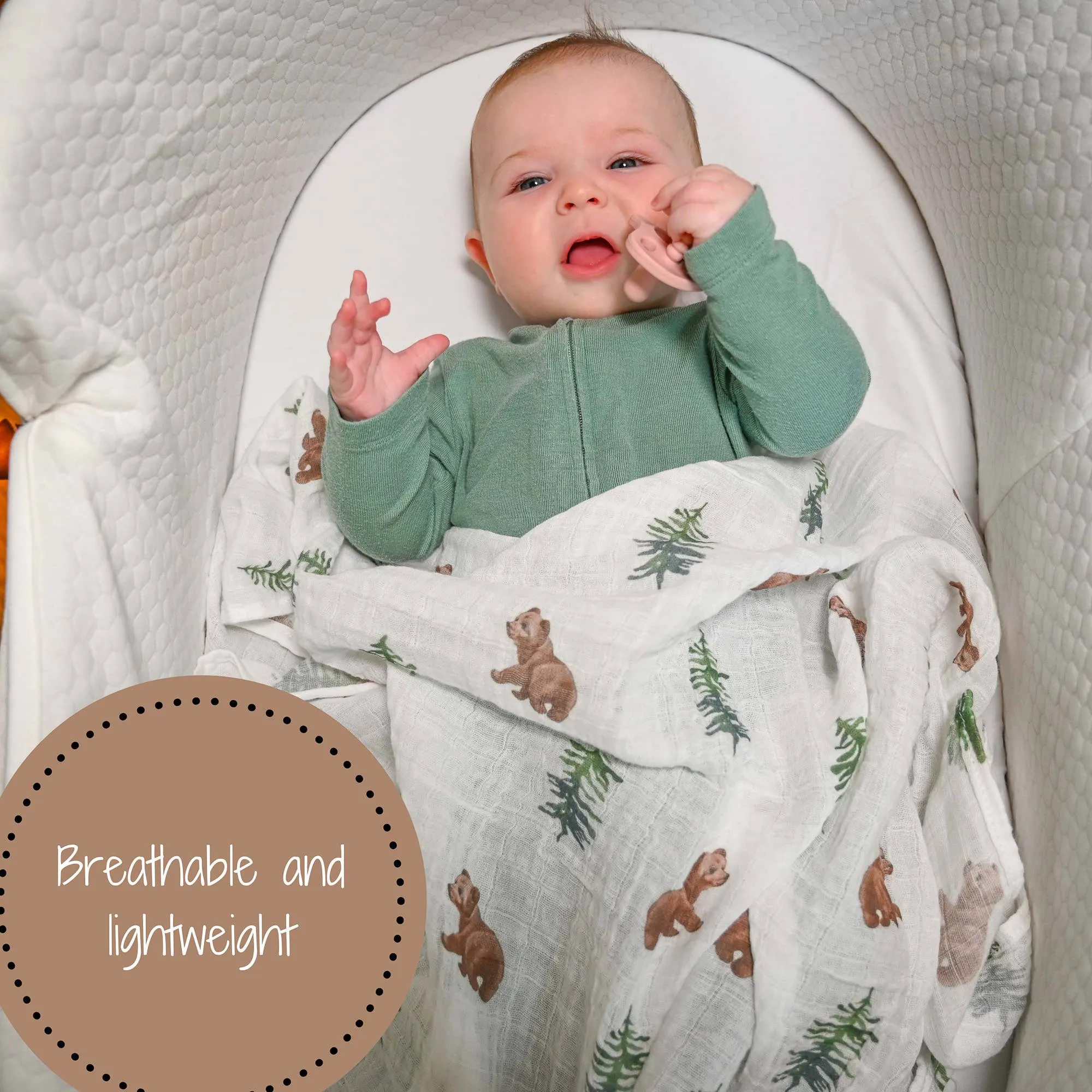 Bear Cub Baby Swaddle Blanket