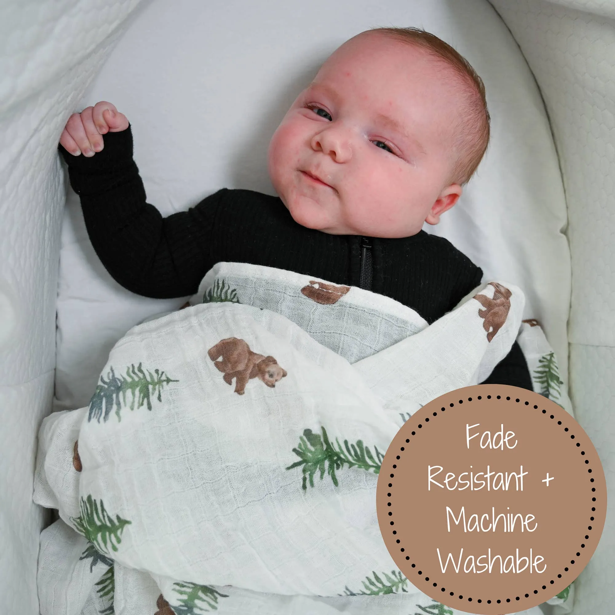 Bear Cub Baby Swaddle Blanket