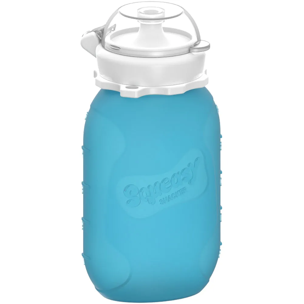 Blue Squeasy Silicone Pouch