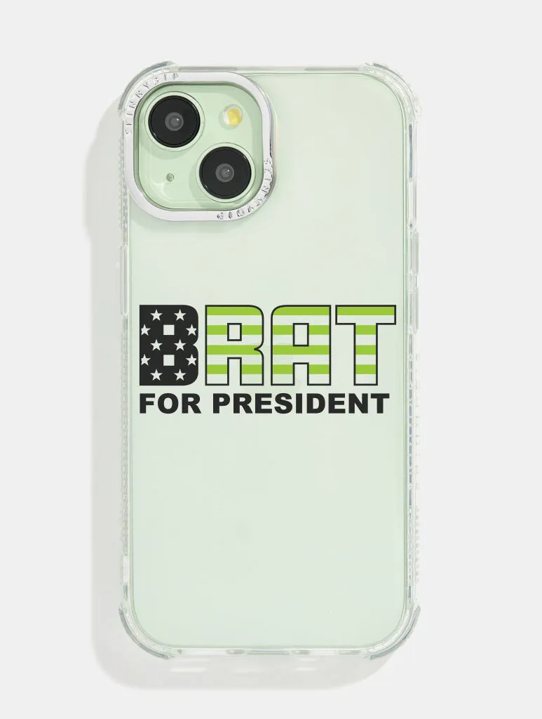 Brat For President Shock iPhone Case