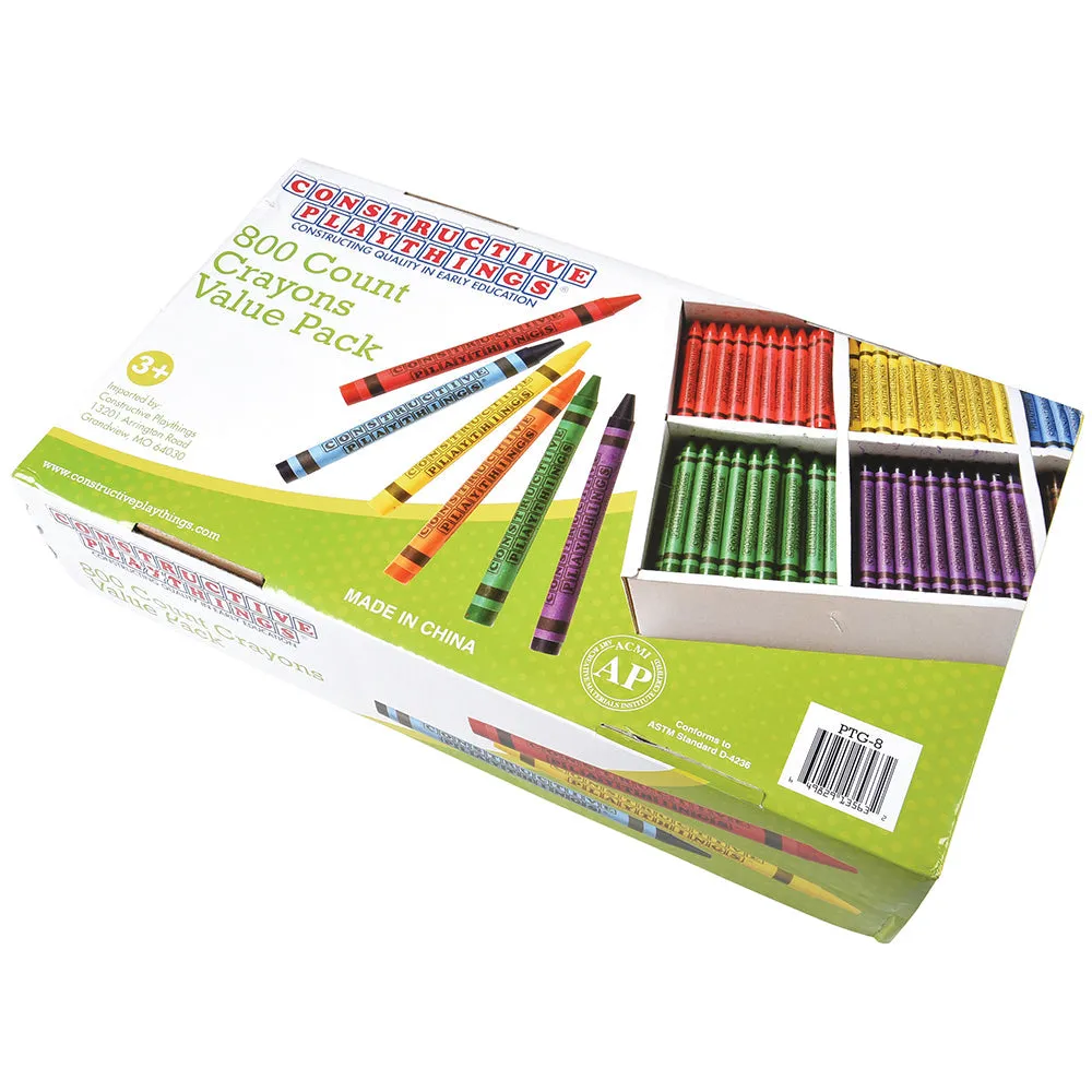 Constructive Playthings® Crayon Value Pack-Standard Size