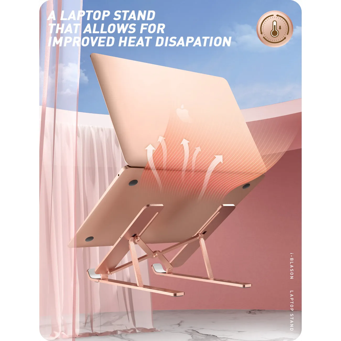 Cosmo Laptop Stand(open box) - Marble Pink