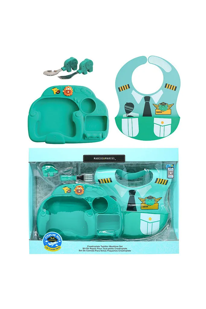 Creativplate Toddler Mealtime Set - Little Pilot Ollie