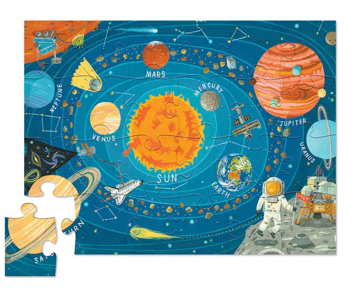 Crocodile Creek 24-piece Case Puzzle: Space