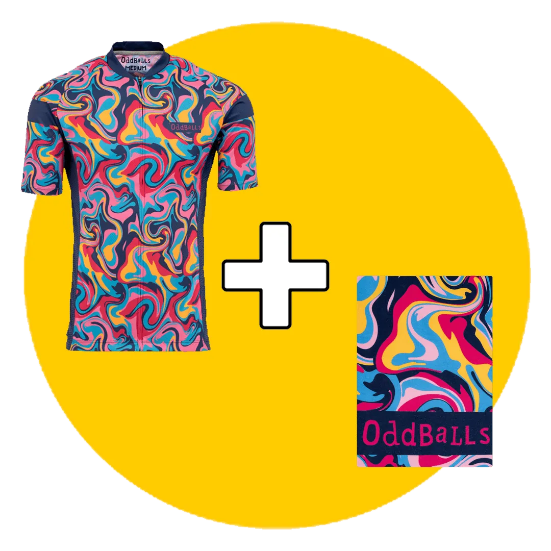 Cycling Jersey & Mini Towel Bundle - Ripple