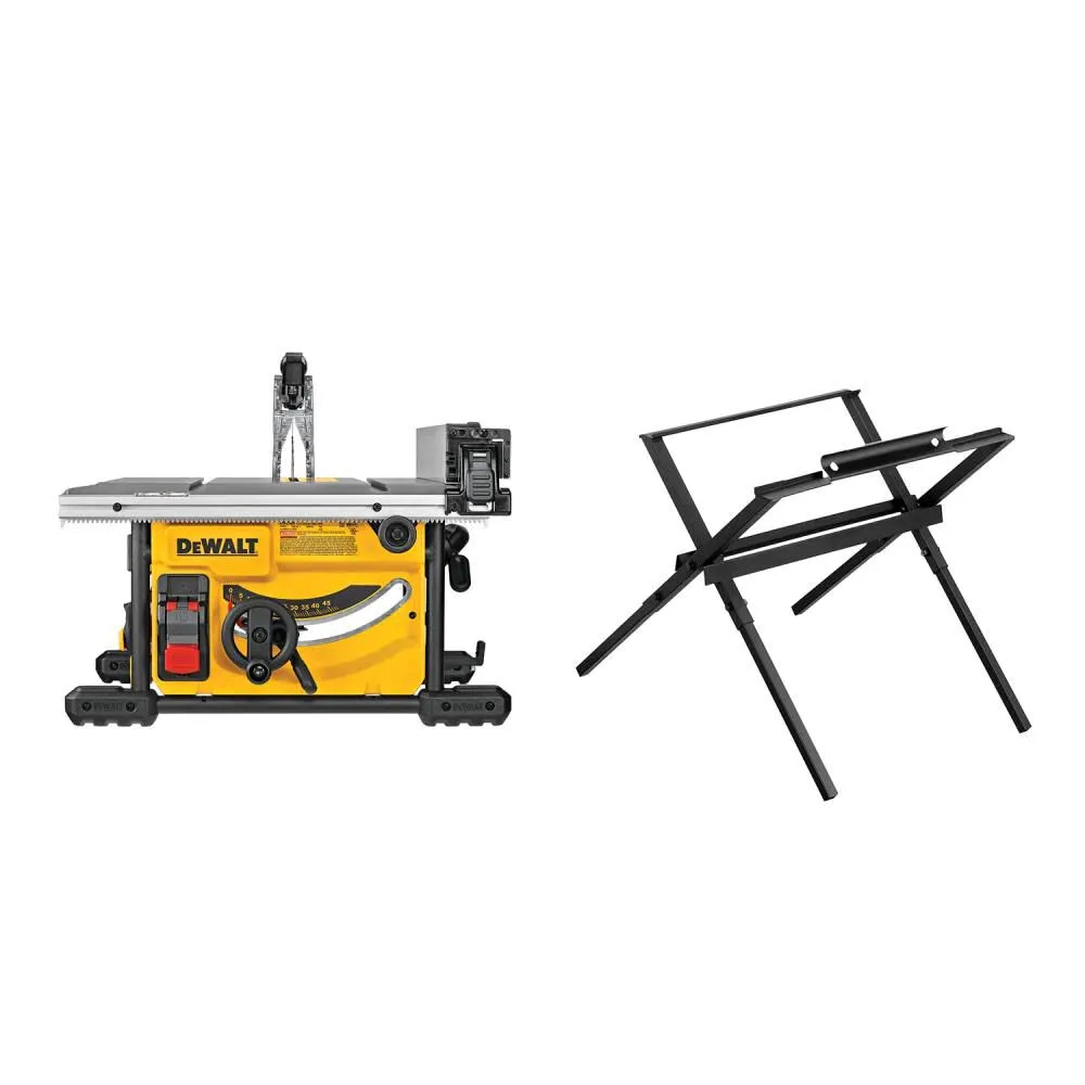 DeWalt DWE7485WS 8-1/4 Compact Jobsite Table Saw with Portable Stand