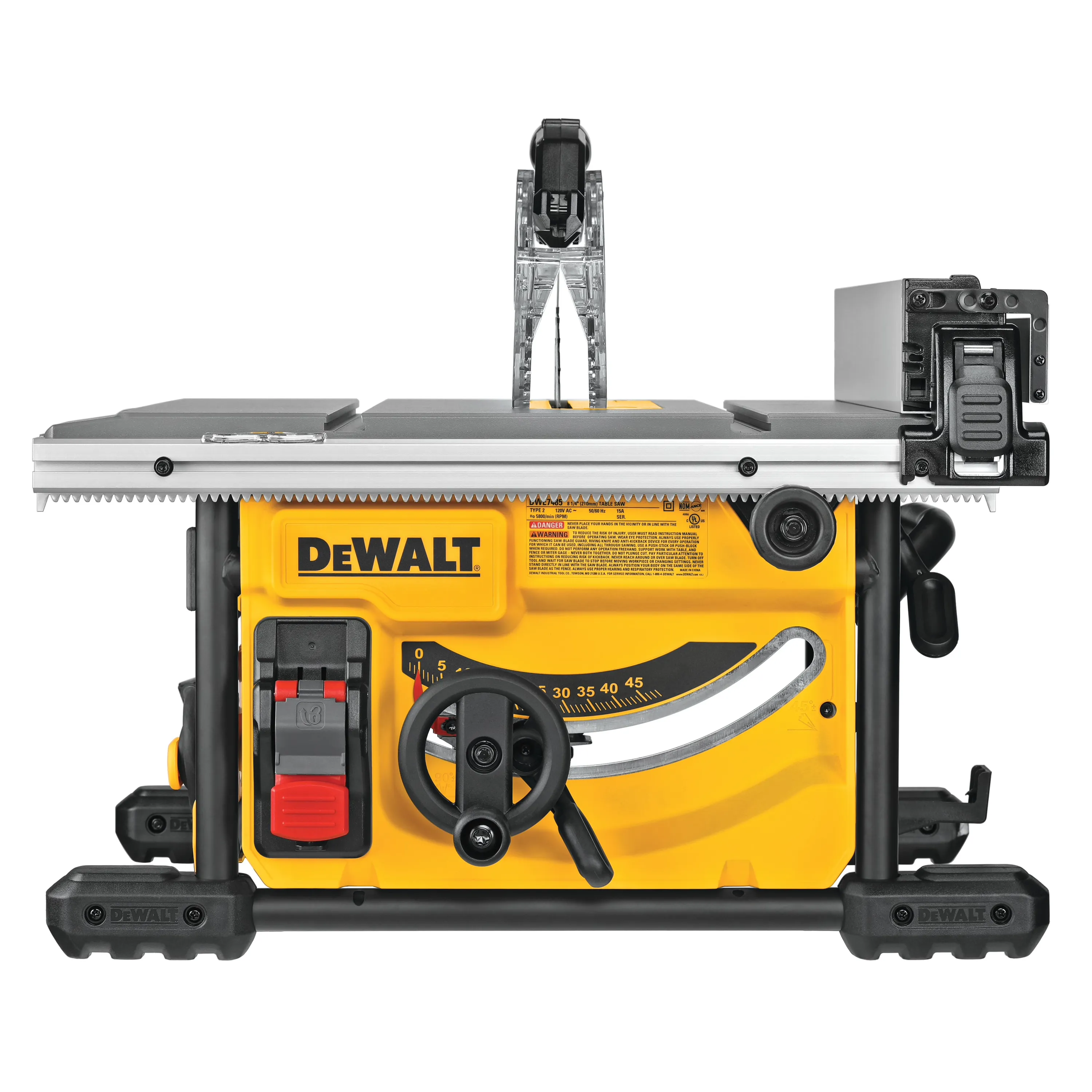 DeWalt DWE7485WS 8-1/4 Compact Jobsite Table Saw with Portable Stand