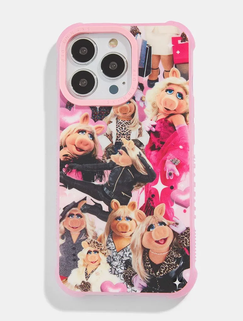 Disney Miss Piggy Collage Shock iPhone Case