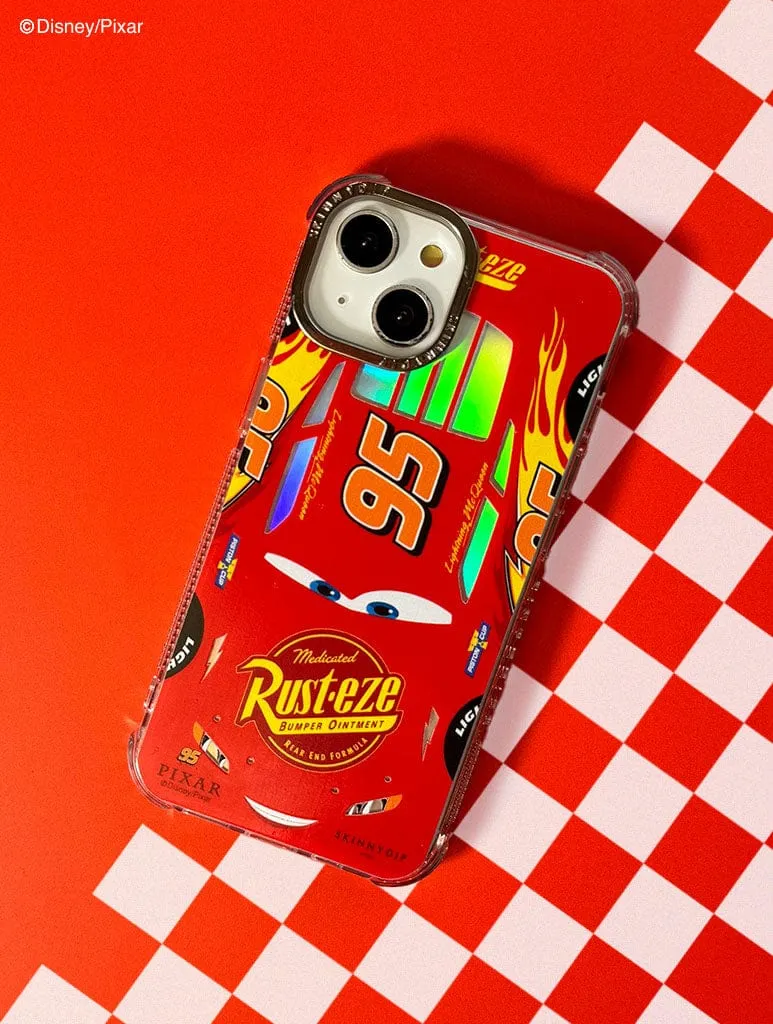 Disney Pixar Cars Holographic Lightning McQueen Shock iPhone Case