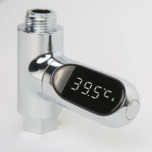 Electric Shower Bath Faucet Water Thermometer With LED Digital Screen