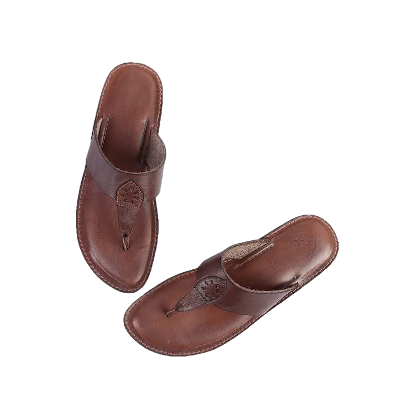 Evelyn Flat Leather Women Slippers