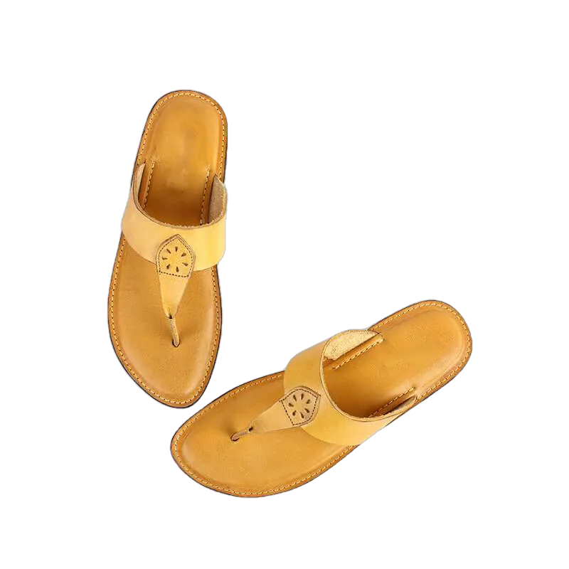 Evelyn Flat Leather Women Slippers