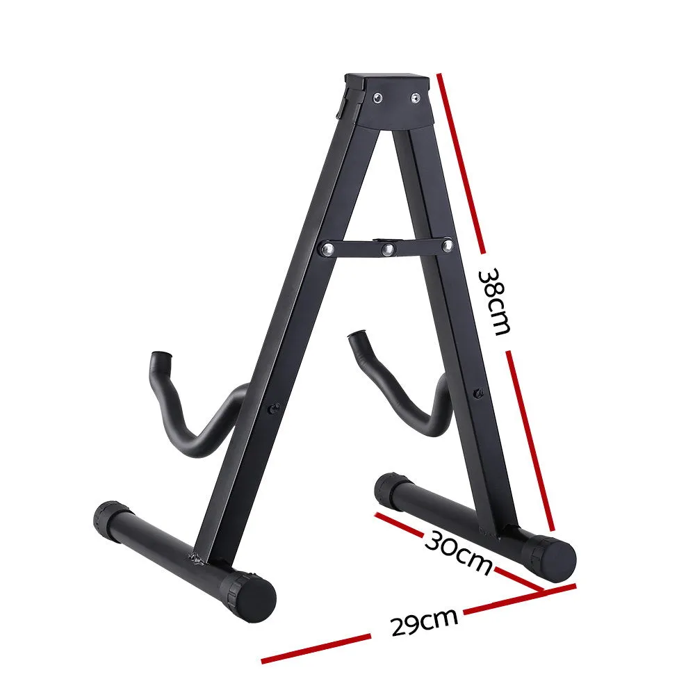 Foldable Guitar Stand with Capo Set & Strings - Alpha