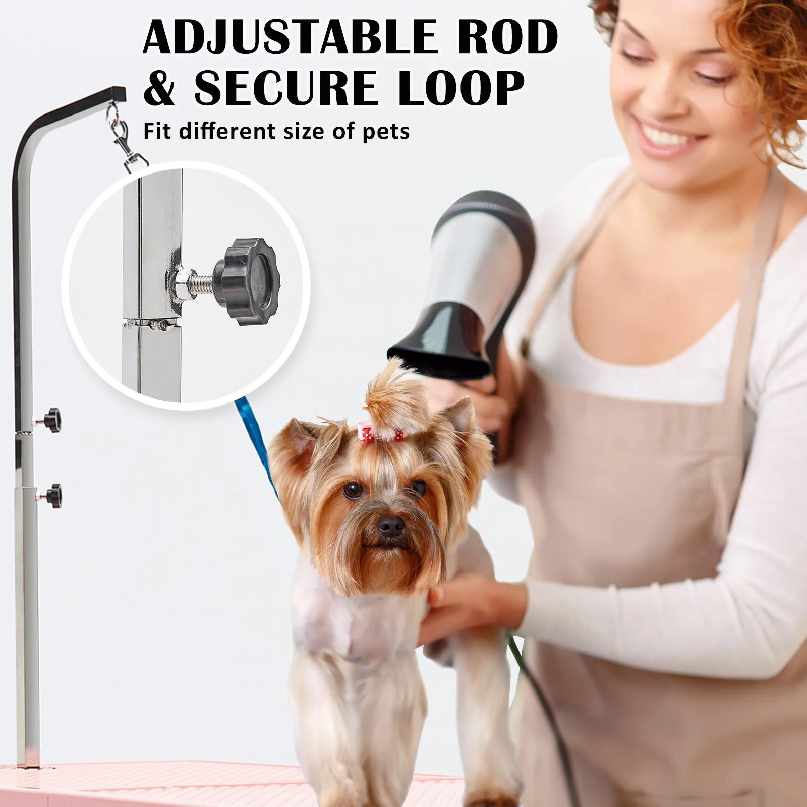 Foldable Pet Grooming Table Anti-Slip Height Adjustable - Paw Mate