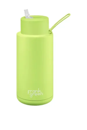 Frank green limited edition ceramic reusable bottle - 34oz / 1,000ml - pistachio green