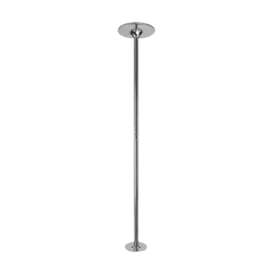 Height Adjustable Static & Spinning Dance Pole, Chrome Finish