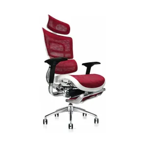 Hood Seating i29 Chair With Integrated Headrest & Leg Rest - Red Kite Mesh (Check Stock)