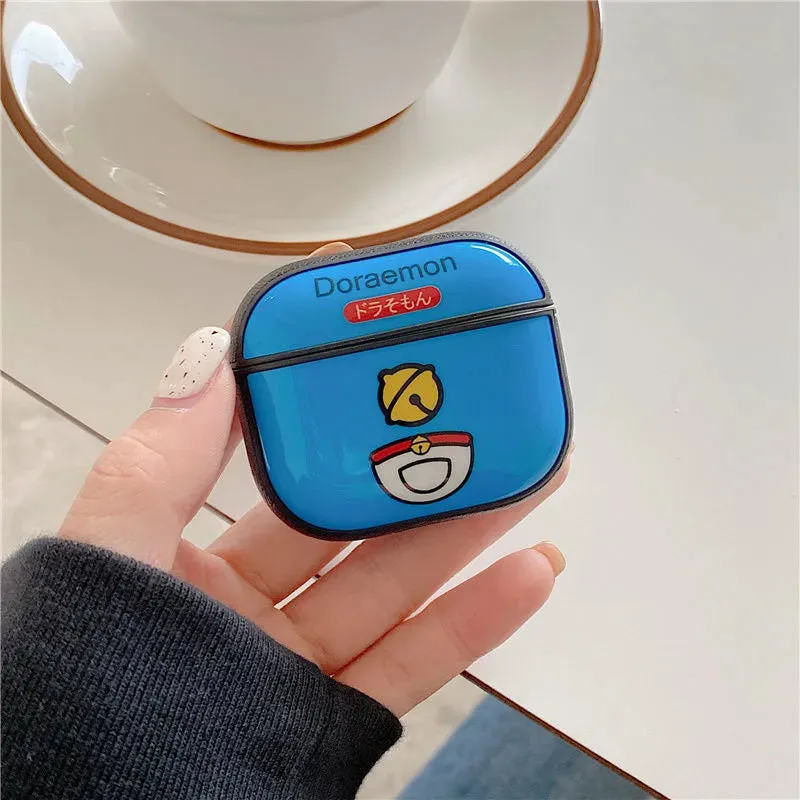 Kawaii Doraemon Cartoon Airpods Pro 2/3 Generation Wireless Bluetooth Earphone Protective Case Anti-Fall Portable Life Supplies