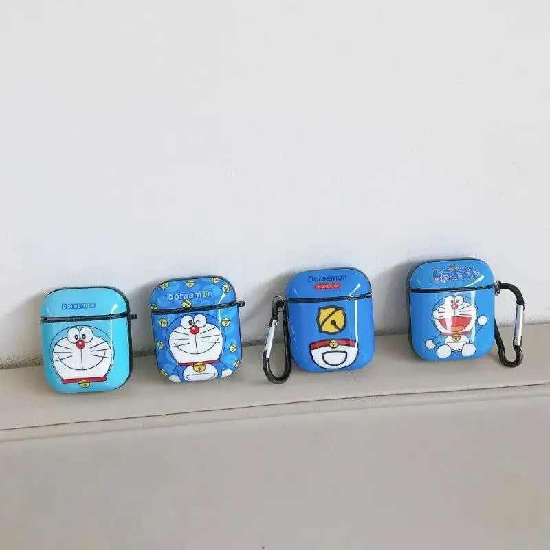 Kawaii Doraemon Cartoon Airpods Pro 2/3 Generation Wireless Bluetooth Earphone Protective Case Anti-Fall Portable Life Supplies