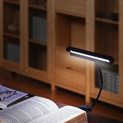 KOOTEK PORTABLE CLIP ON MUSIC LIGHT STAND 9 LED ORCHESTRA LAMP ADJUSTABLE NECK READING LIGHT RECHARGEABLE USB BOOK LIGHTS