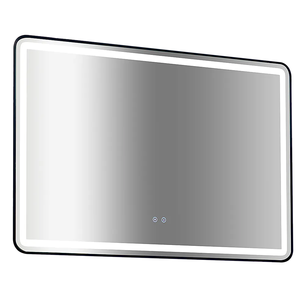 LED Anti-Fog Rectangular Mirror, Touch, Waterproof, 120x80