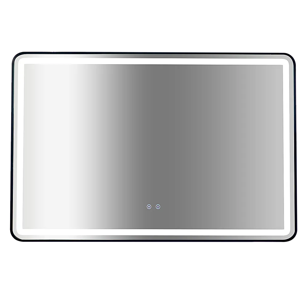 LED Anti-Fog Rectangular Mirror, Touch, Waterproof, 120x80