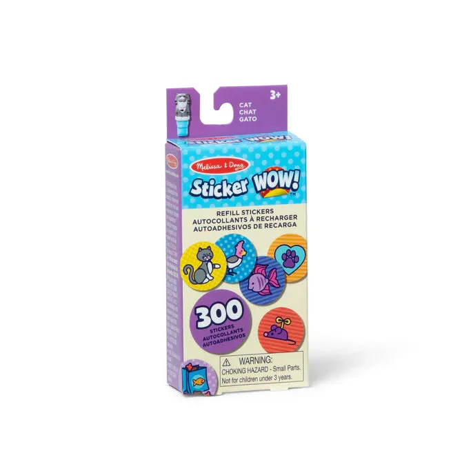 Melissa & Doug® Sticker WOW!® Refill Stickers – Cat (Stickers Only, 300 )