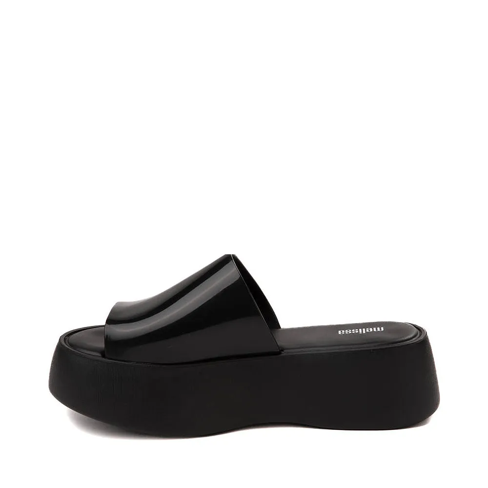 Melissa Becky Platform Slides for Women - Cushioned and Comfortable Chunky Platform Slip-On Sandals with Jelly Upper and Open Toe Design