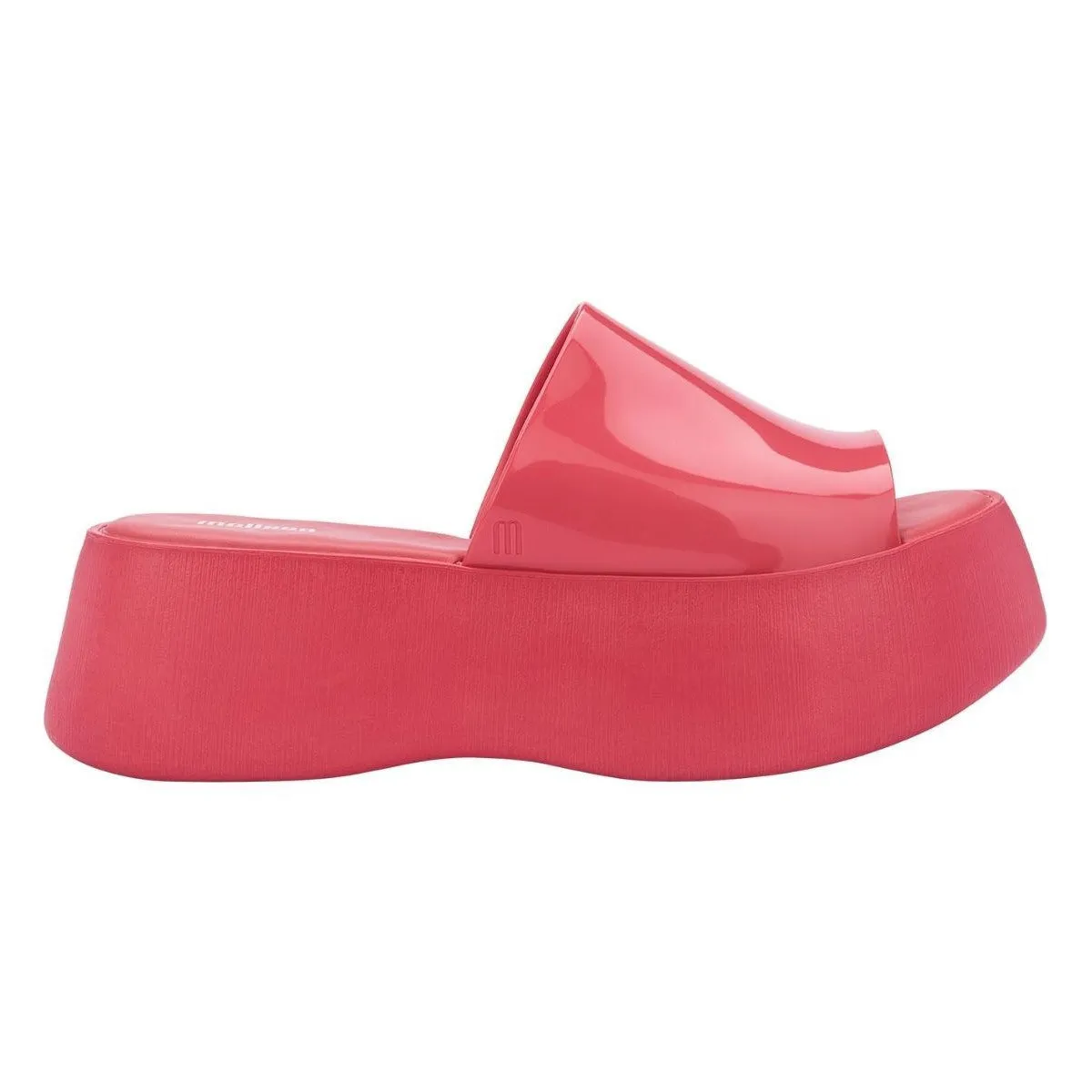 Melissa Becky Platform Slides for Women - Cushioned and Comfortable Chunky Platform Slip-On Sandals with Jelly Upper and Open Toe Design