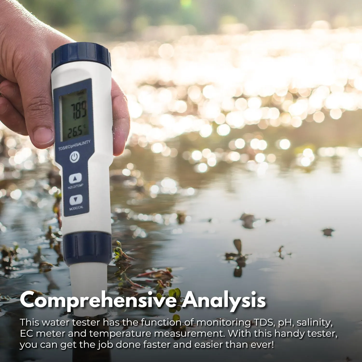 Multi-Function Digital Water Quality Test Meter, 5-in-1, NOVEDEN