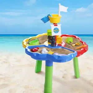 Non-Toxic Sand and Water Play Table Set for Kids - Keezi