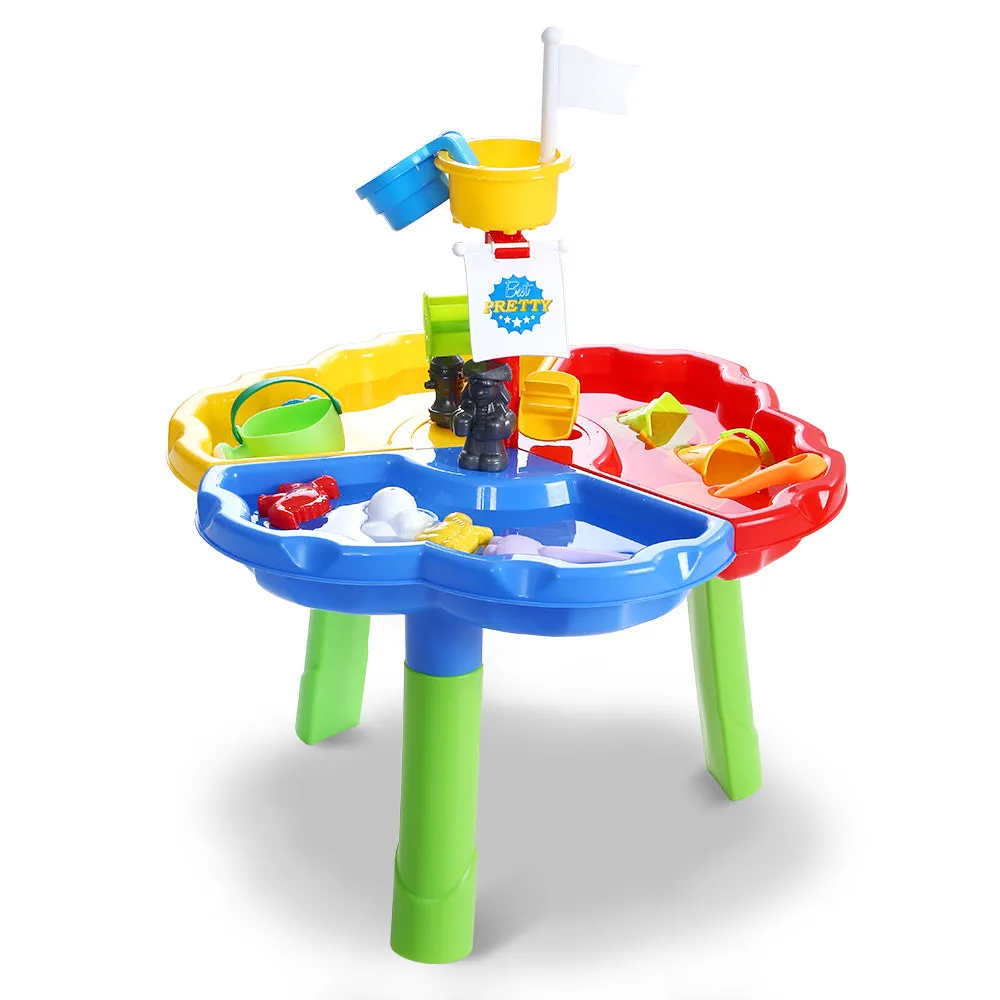 Non-Toxic Sand and Water Play Table Set for Kids - Keezi