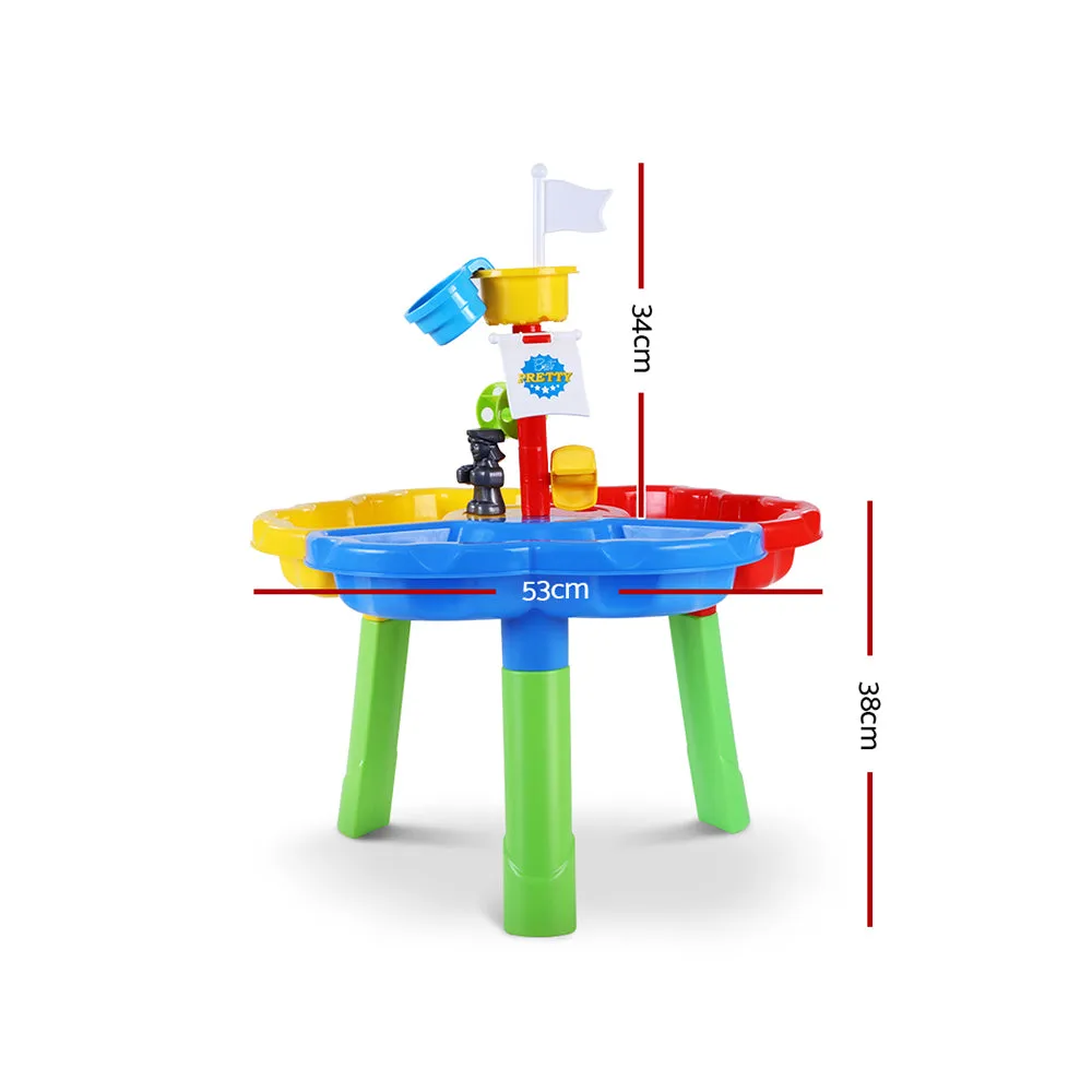 Non-Toxic Sand and Water Play Table Set for Kids - Keezi