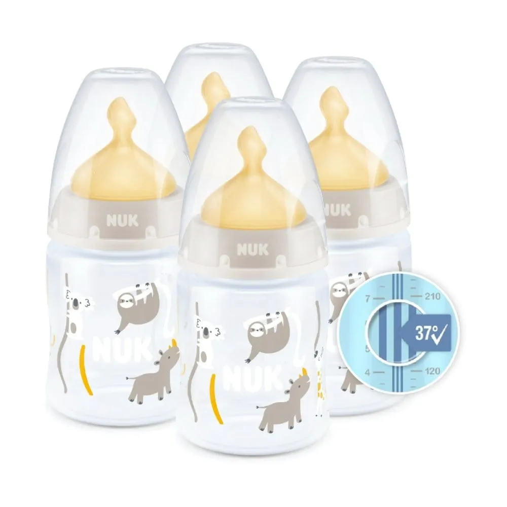 NUK First Choice  Temperature Control Latex Bottles 150ml (x4)